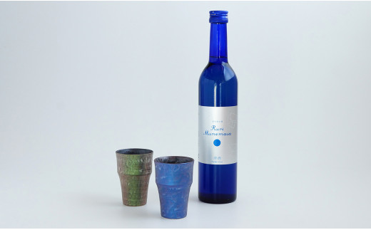 宗政酒造 特別純米酒Ruri munemasa 麒Lin 竹型カップセット S25-4