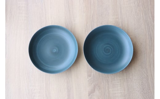 有田焼 Koselig-arita multi plate ネイビー 紺 プレート 2枚組 山忠