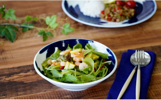 菊の馨 サラダボウル 有田焼 【伯父山】 器 うつわ 食器 皿 