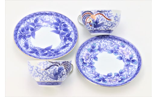 有田焼 禁裡御用（宮内庁）窯元 辻精磁社 【梓】浜茄子鳳