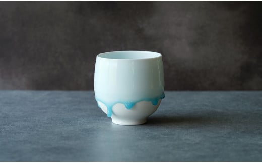 西隆行 雫グラス 丸型 有田焼 コップ カップ 400ccカップ 食