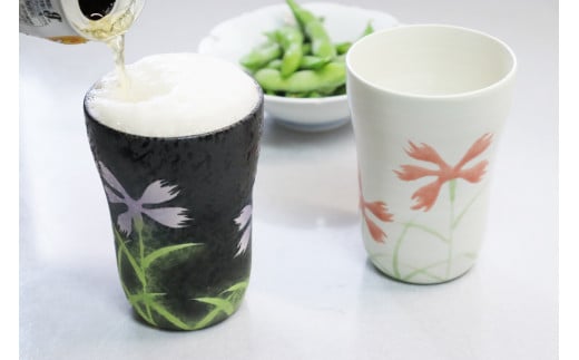 有田焼 フリーカップ なでしこ ペアセット 大慶 A15-345