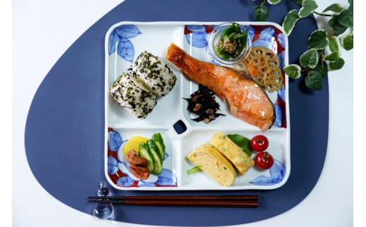 有田焼 One Plate 1+3 椿(赤) 三光堂 皿 食器 A24-62