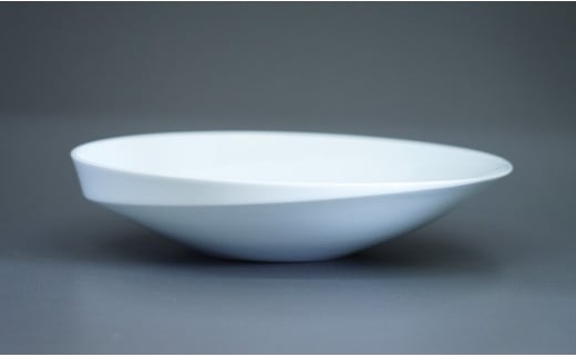 中仙窯 有田焼 白磁鉢 （中尾純作） A55-79