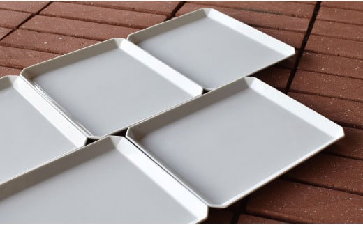 1616/ TY Square Plate 200 White 5枚セット【1616/arita japan】有田焼 食