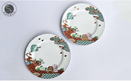 有田焼 ギャラリー花伝 金蘭手 花兎文 ( はなうさぎもん ) 