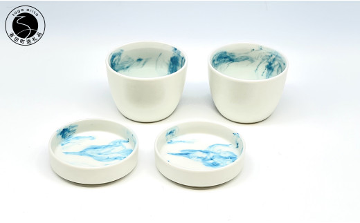 ARITAYAKI MUTSU 薬味皿付 そばちょこ 有田焼 食器 うつわ 蕎麦