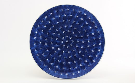 源右衛門窯 染付梅地紋 皿 食器 盛皿 器 プレート 梅地紋 有