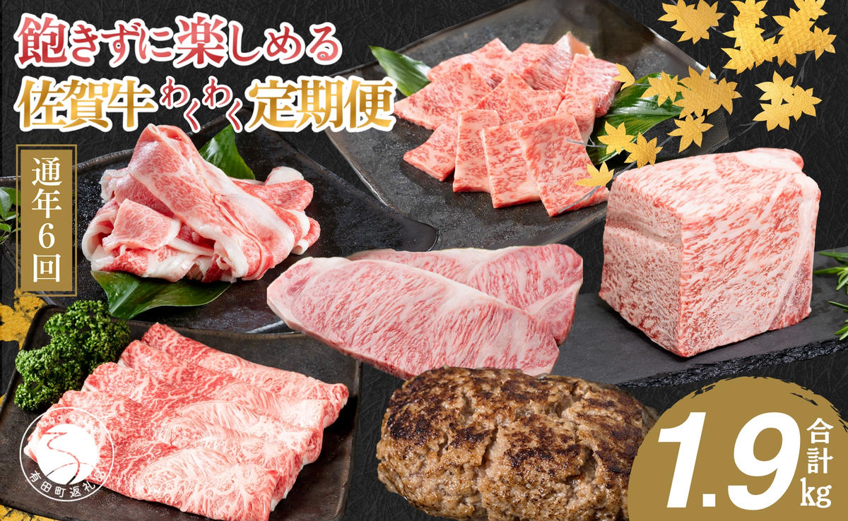 【偶数月にお届け！】佐賀牛 定期便 通年6回コース 牛肉 黒