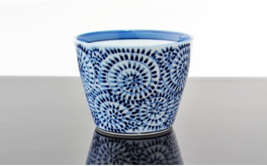 源右衛門窯 染付章魚唐草 そば猪口 器 食器 フリーカップ 