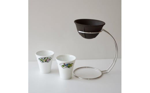 セラミックフィルターNS-02＆フレーム ミニカップ 2個 東洋