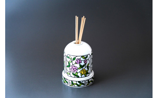 有田焼 フレグランススタンド（灯りなし）ビートロ薔薇 東