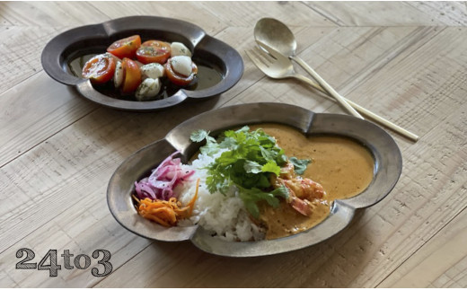 金泥 木瓜皿 L/ Mセット（各1枚） 24to3 西富陶磁器 有田焼 化