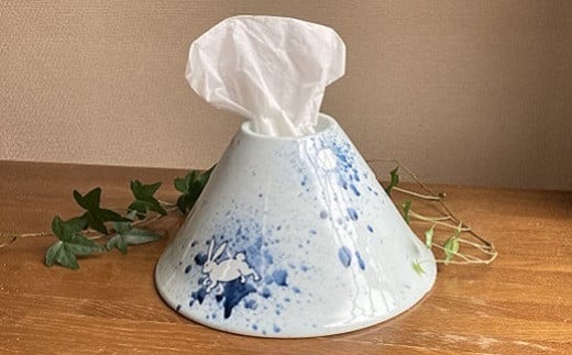 瑞峯窯 有田焼 月兎 ティッシュディスペンサー（ティッシ