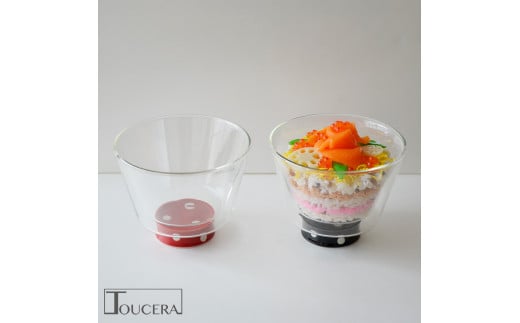 有田焼 ブラボウル 大 (水玉 赤 / 黒) 2個セット【東洋セラミ