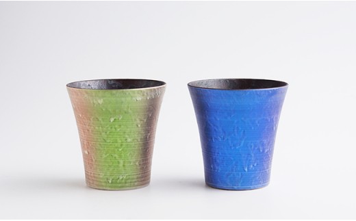 有田焼 麟 Lin ペアロックカップ【金照堂】食器 酒器 カップ