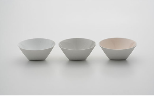 2016/ CH Bowl Set White / Gray /Pink【2016/オリジナル】有田焼 食器