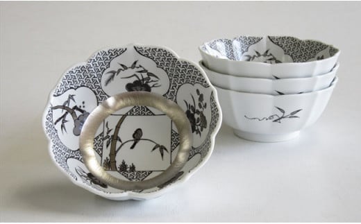 ARITA PORCELAIN LAB(アリタポーセリンラボ) JS三方ガラミ紋・小