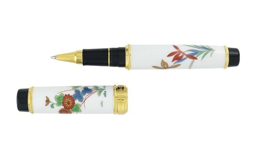 香蘭社 有田焼ボールペン 古伊万里蘭菊 A450-21