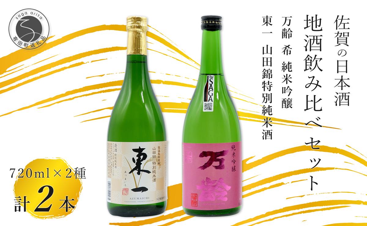 東一 山田錦 特別純米酒・万齢 希 純米吟醸 720ml【2本セット