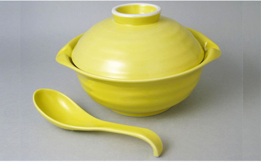 有田焼 レンジで簡単！ラーメン丼（イエロー） 大慶 A17-16