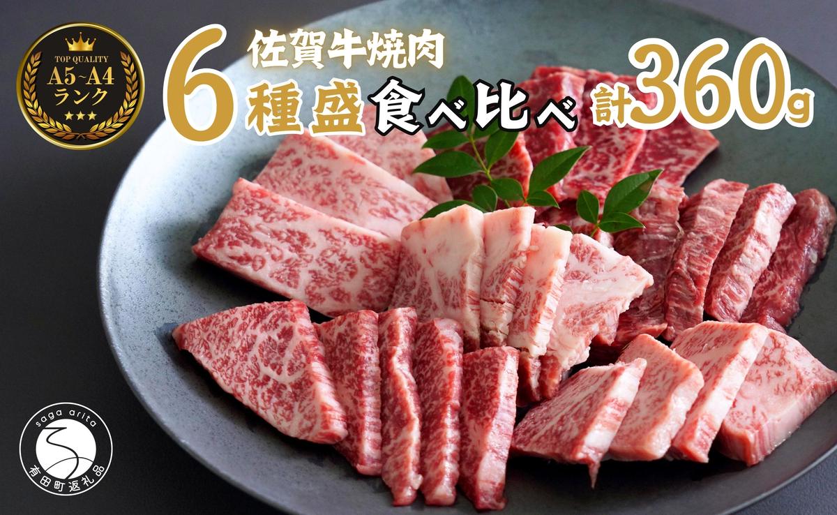 佐賀牛を焼肉で食べ比べ！6種セット 【ロース・モモ・バラ