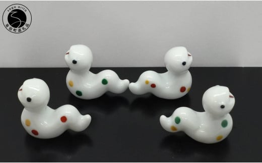 有田焼 干支（巳）箸置き 4ヶセット【やきもの工房こすず