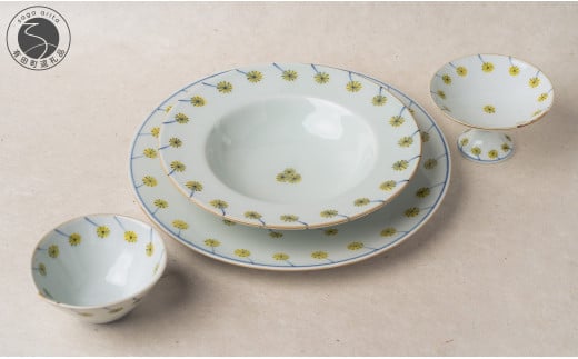 有田焼 ミモザお家イタリアンセット【染付の器 匠】食器