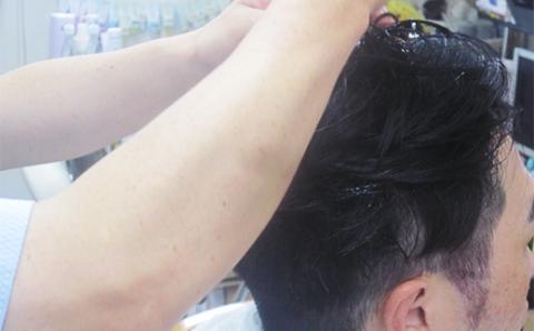 癒しのヘッドマッサージコース（カット、シャンプー、顔剃り込）　02as-0001