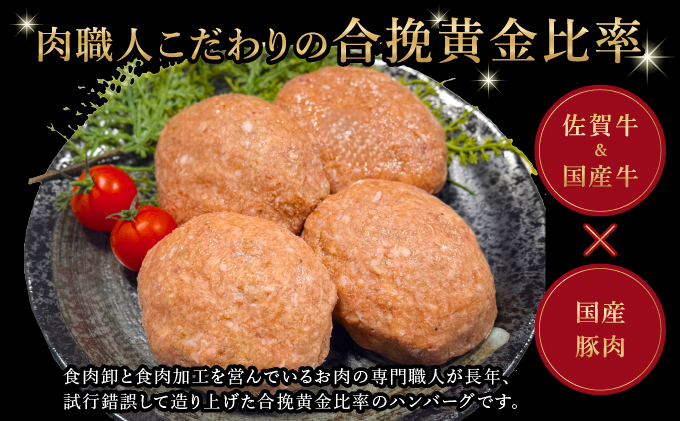 佐賀牛入り特製ハンバーグ 120g×10個 【06ff-0025】
