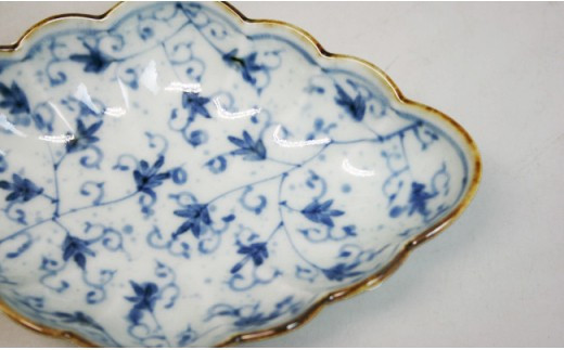 有田焼 菱型菊割向付(2枚組)