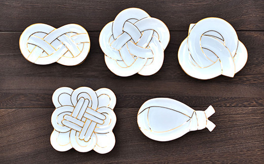 有田焼 金線結びセット