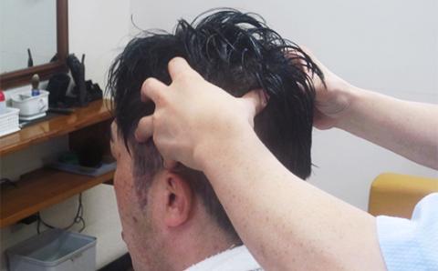 耳洗い＆ヘッドスパコース（カット、シャンプー、顔剃り込）　02as-0004