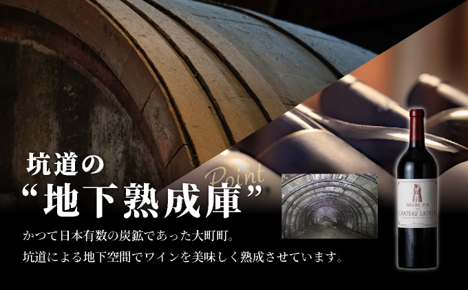 坑道熟成高級ワイン（シャトーラトゥール）1本×750ml | 赤ワイン フランス産 カルベネ・ソーヴィニヨン 熟成高級ワイン 五大シャトー 佐賀県 大町 [SS001_1]