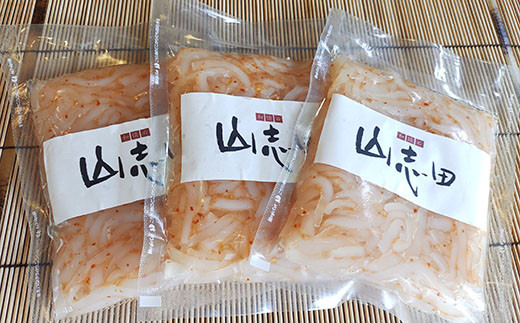 いか柚子胡椒和え 450g (150g×3パック) コリっとフワっと広がる旨味 22yt-0003