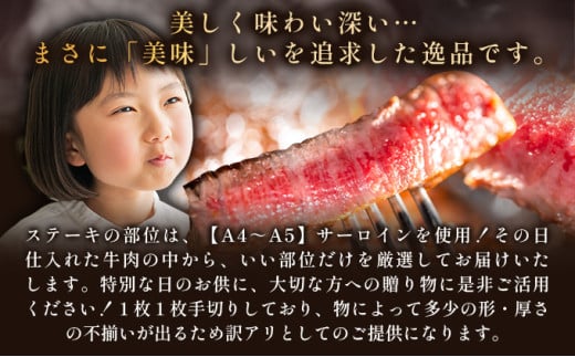 訳あり！【A4～A5】佐賀牛サーロインステーキセット　5kg（250ｇ２枚入り×10ｐ）		