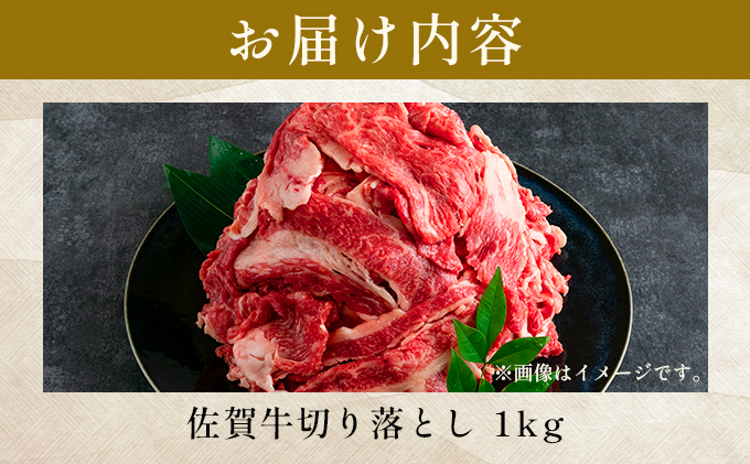 艶さし！【A4～A5】佐賀牛 切り落とし1kg (500g×2p)