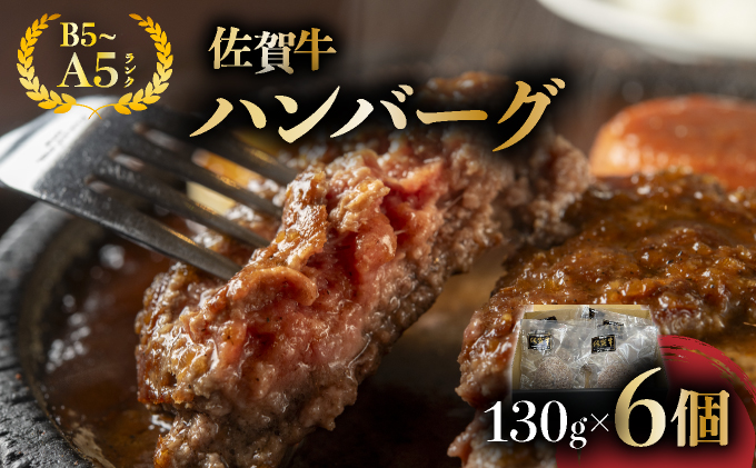 佐賀牛ハンバーグ 6個	【25gf-0048】