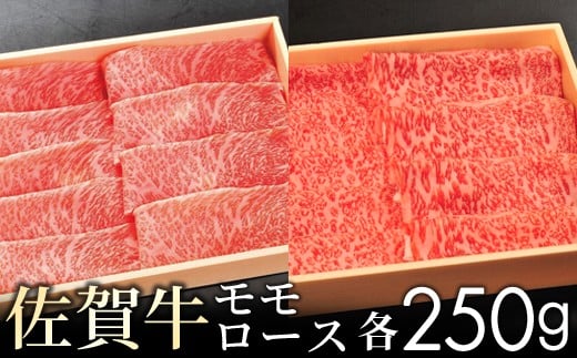 【贈答箱】佐賀牛モモとロースの食べ比べ! 各250g　11ky-0002