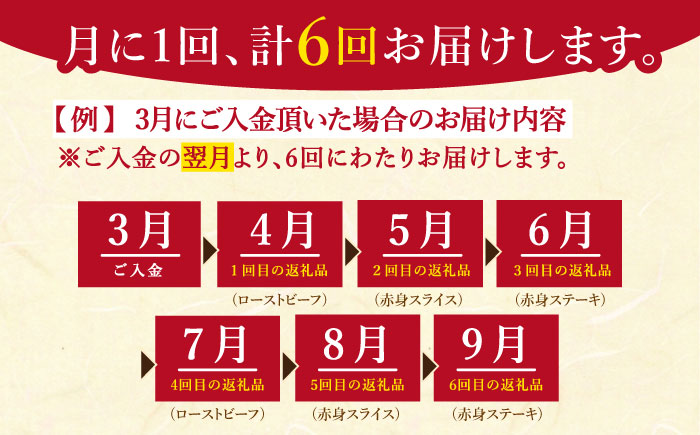 【全6回定期便】佐賀牛 赤身堪能セット【肉の三栄】 [HAA077]