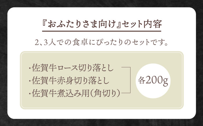 おふたりさま向け 佐賀牛 普段使いセットA【田中畜産牛肉店】 [HBH030] 牛肉