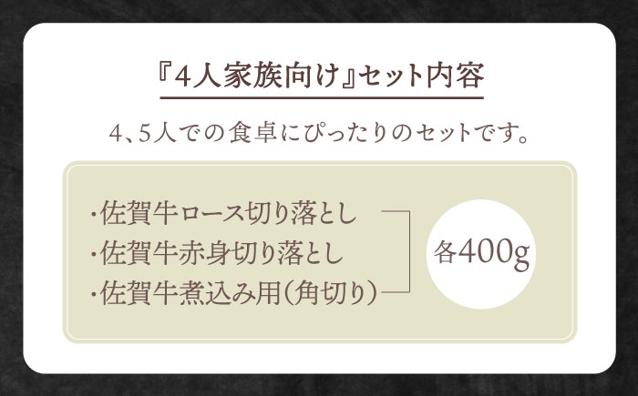 4人家族向け 佐賀牛 普段使いセットA【田中畜産牛肉店】 [HBH031] 牛肉