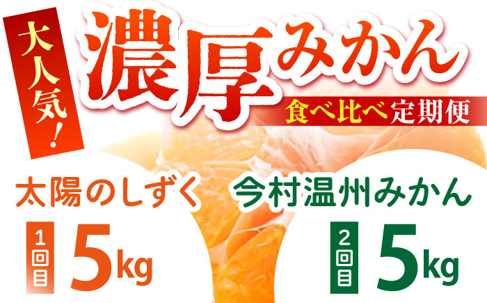 【先行予約】みかん食べくらべ定期（太陽のしずく・今村温州みかん）【夢の甘熟みかん タッチ】フルーツ 佐賀みかん 温州みかん [HCE003]
