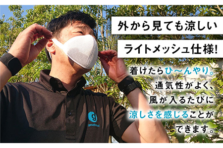【Sサイズ】耳にかけないライトメッシュベルトマスク 【有限会社ジーンスレッド】[HCT009]
