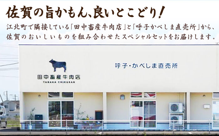 佐賀牛ハンバーグ・いかコロッケセット【田中畜産牛肉店・呼子かべしま直売所】 [HZY003]