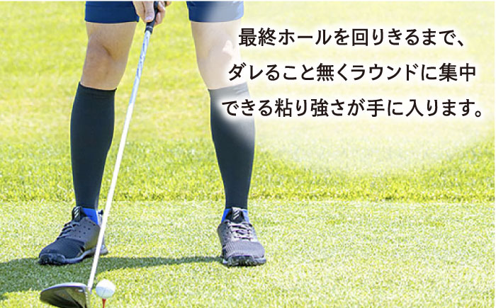 【25-27cm】Runtage 着圧ゴルフソックス アスリートラウンドPRO Ver.2＜グレー＞【イイダ靴下株式会社】 [HBB003]靴下 ソックス