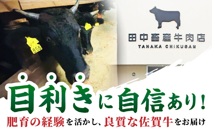 【全3回定期便】4人向け 佐賀牛 ロース 定期【田中畜産牛肉店】 [HBH081]