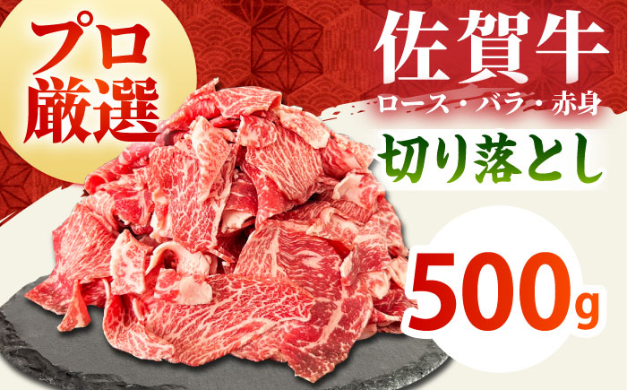 【2度の農林水産大臣賞】佐賀牛 切り落とし 500g【田中畜産牛肉店】 [HBH128]