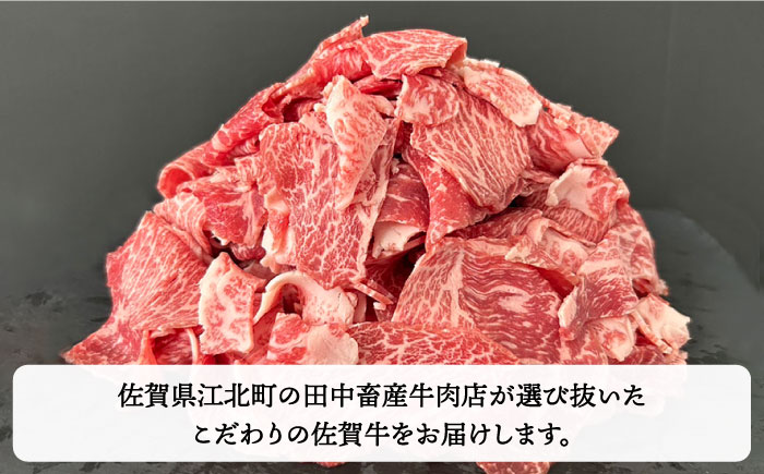 【全3回定期便】佐賀牛 切り落とし 500g【田中畜産牛肉店】 [HBH130]
