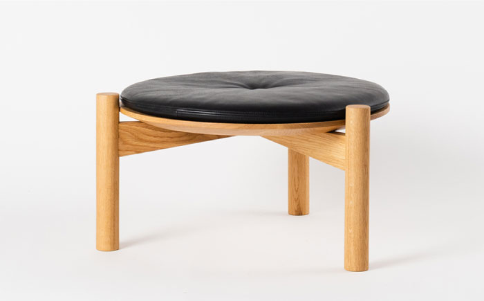 【受注生産】低座スツール（オーク/黒）【bookMt.】 [HBW004]雑貨 インテリア